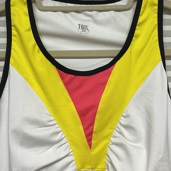 Tail NWT White Scoop Neck Athletic Tennis Tank Top Size XS - Picture 2 of 9